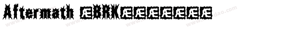 Aftermath (BRK)字体转换